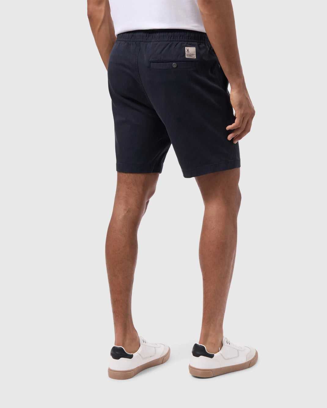 Short Psycho Bunny Willis Stretch Tencel Short Bleu Marine Homme | BCB-92352732